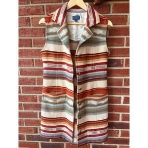 Pendleton Southwestern Wool Vest Dress Size Medium